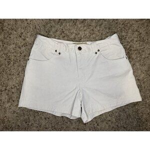 L.E.I. Vintage Cream White Shorts Mid Rise Y2k 90s Basic Casual Sz 28”